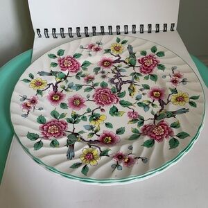 Vintage Old Foley James Kent Chinese Rose 8.75” Plates-Set of 2 Made in England